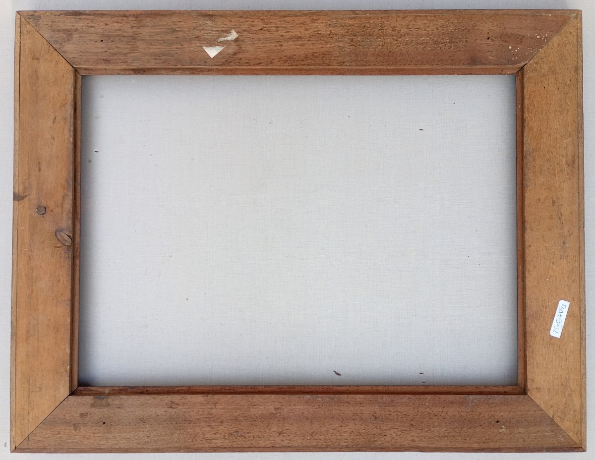 Burl Wood Frame, View 46x32.5 Cm-photo-4