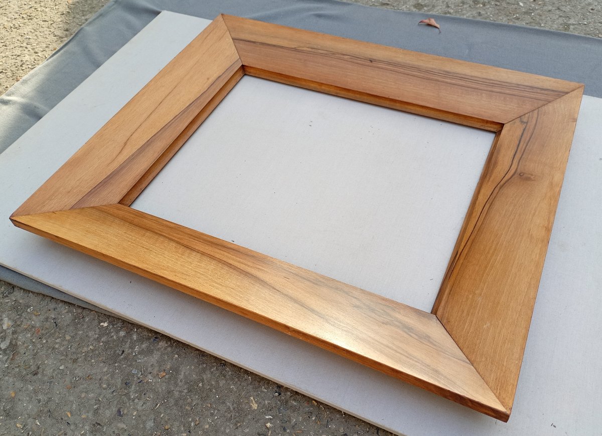 Large cadre en noyer, vue 46x35,5 cm-photo-4