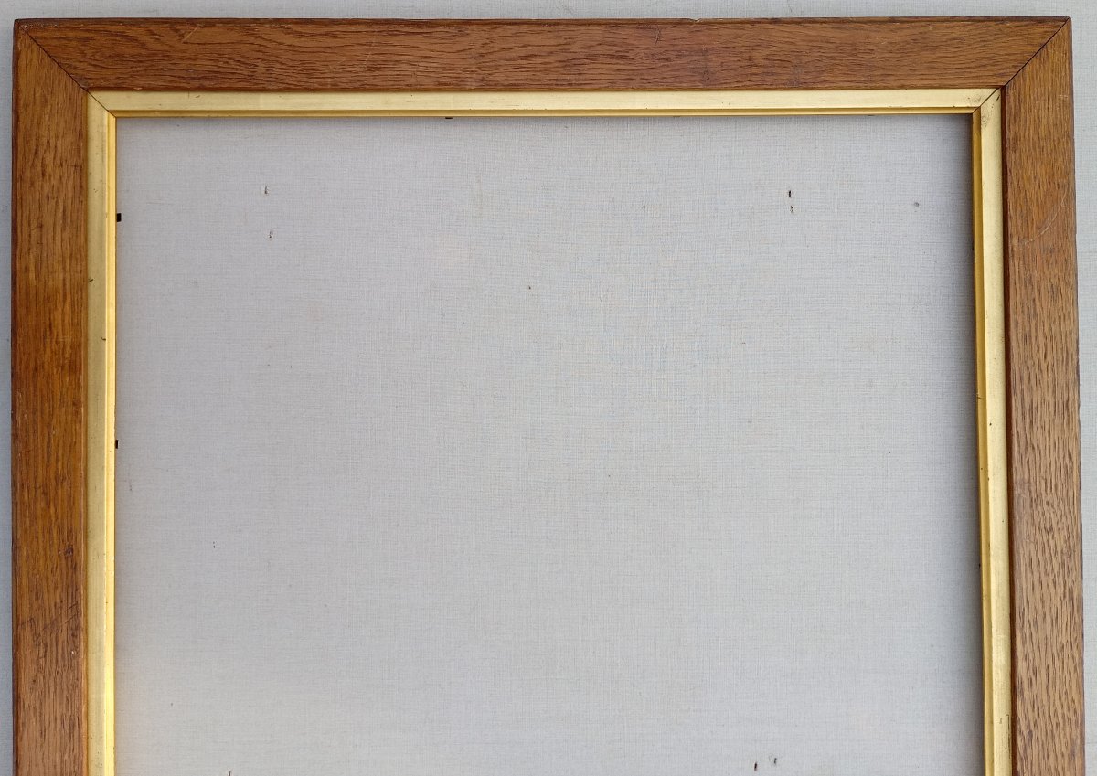 Cadre bois chêne, vue 76x42,5 cm-photo-2