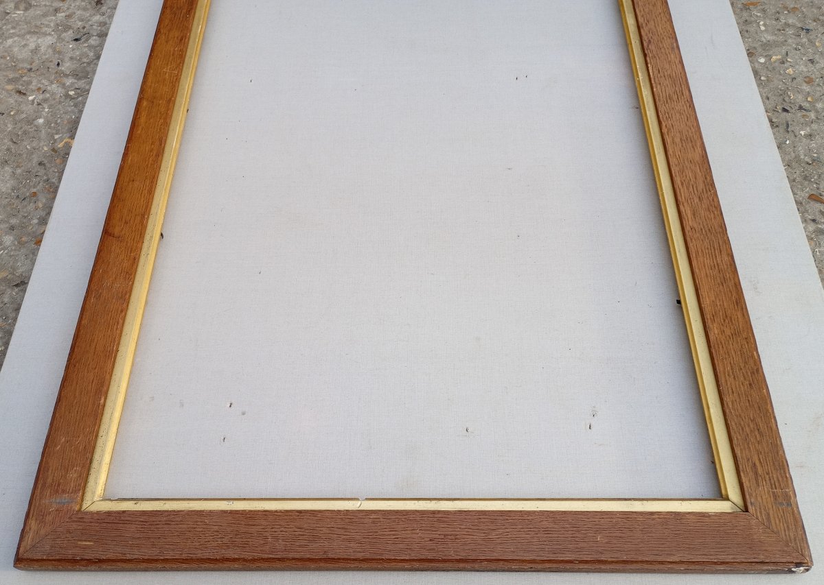 Cadre bois chêne, vue 76x42,5 cm-photo-4