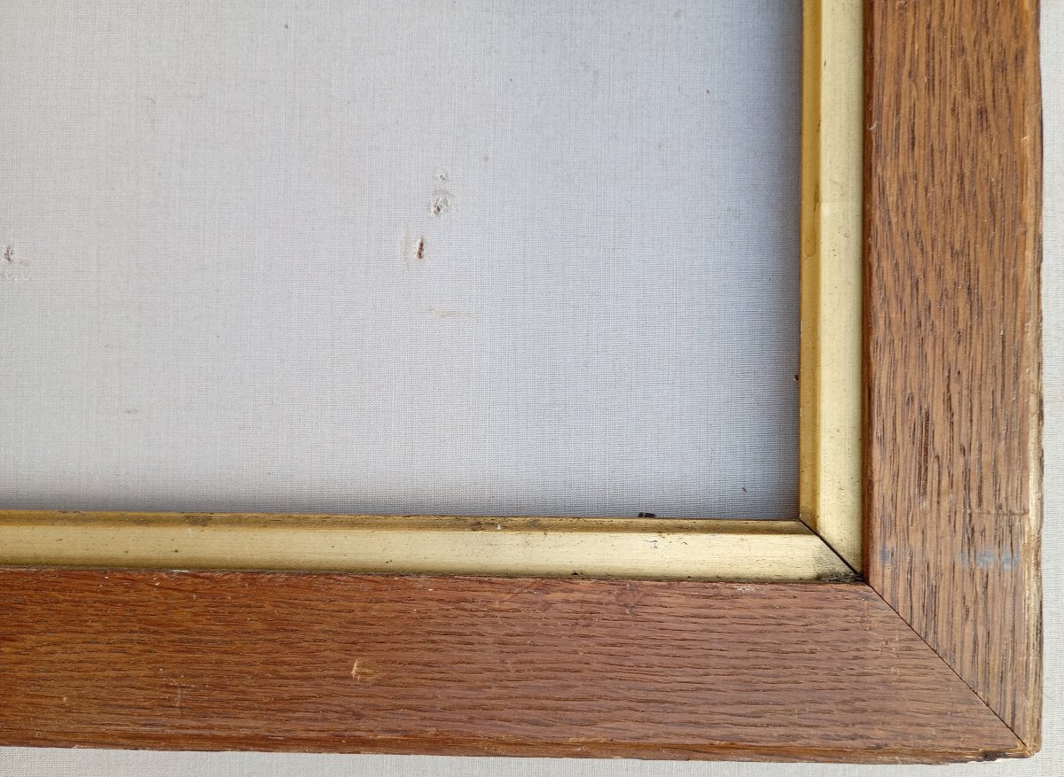 Cadre bois chêne, vue 76x42,5 cm-photo-1