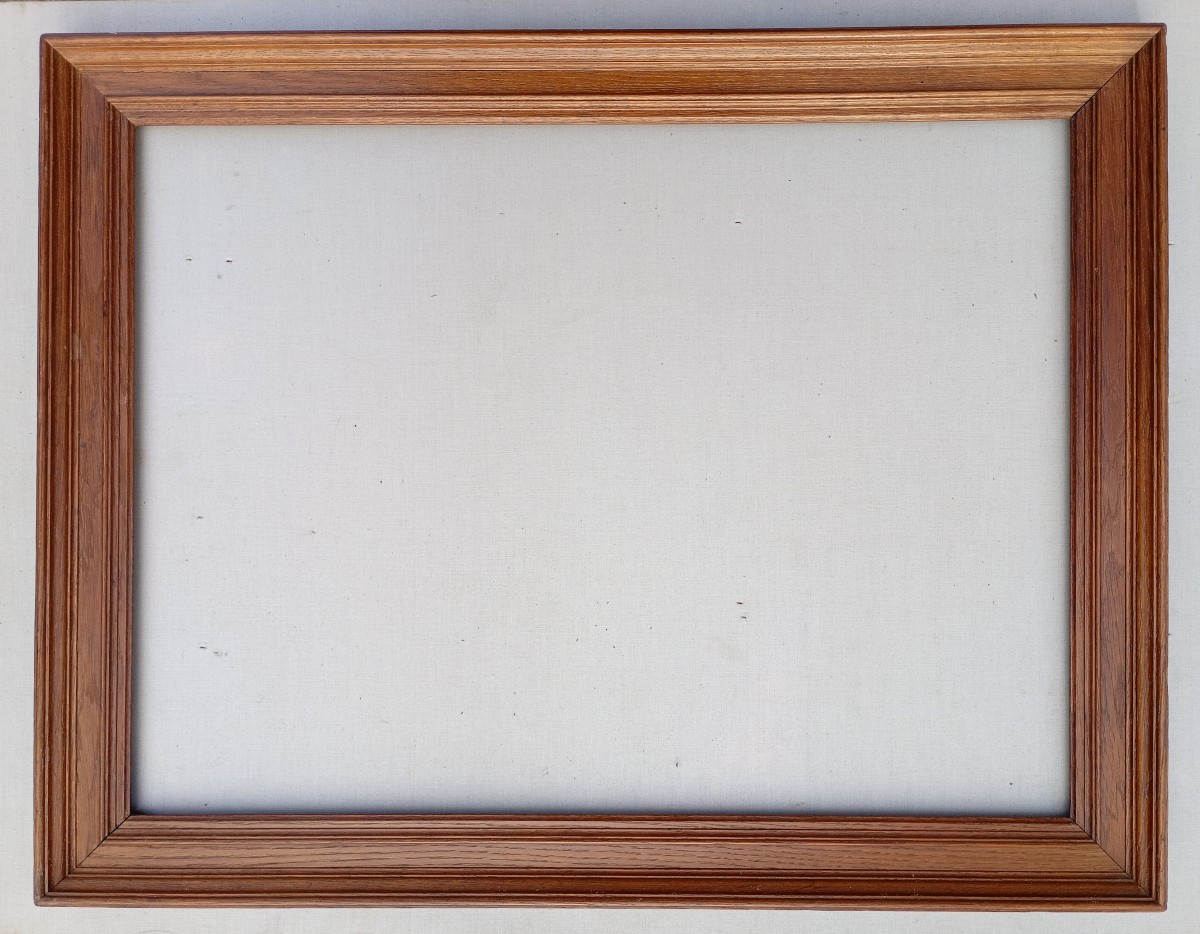 Oak Wood Frame, View 63.5x47 Cm