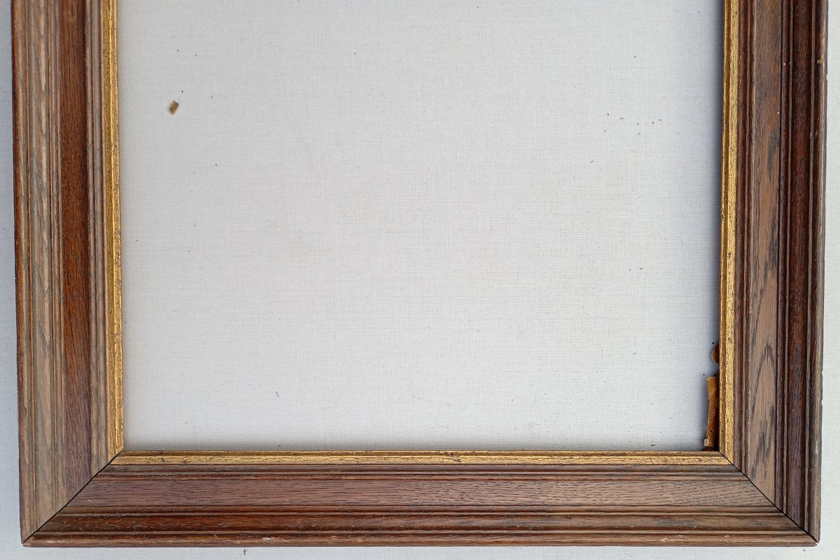 cadre bois chêne , vue 48x38,5 cm-photo-3