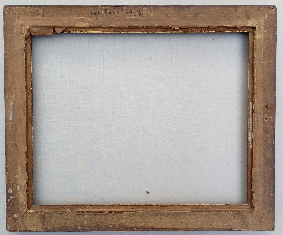 cadre bois chêne , vue 48x38,5 cm-photo-4