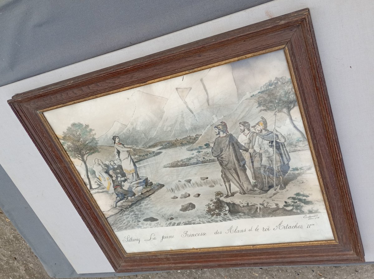 Oak Wood Frame, View 57.5x48 Cm-photo-1