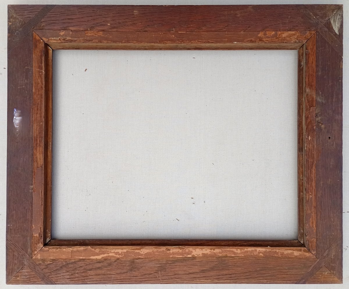 Large Oak Wood Frame, Circa 1900, 45x35cm View-photo-4