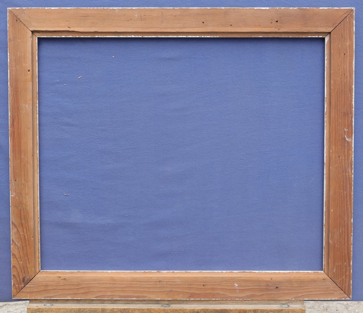 Beautiful Silver Frame With Stepped Profile For 15f Format (65x54 Cm), Viewable 63.5x52 Cm-photo-8