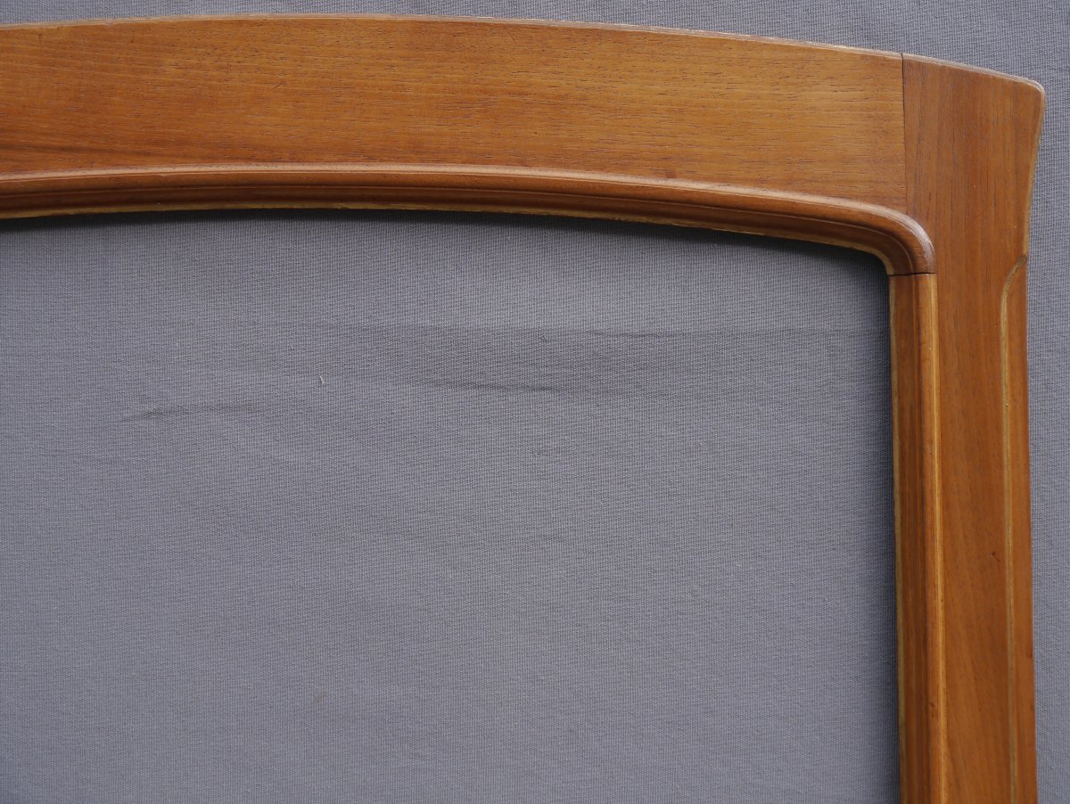 Art Nouveau Walnut Frame, Visible Area 45.5/43x69 Cm-photo-1
