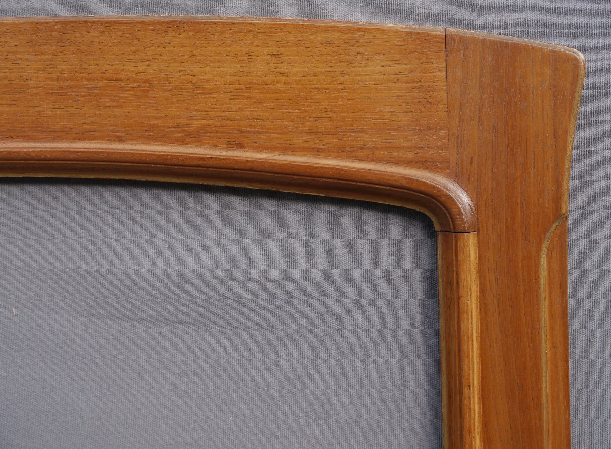 Art Nouveau Walnut Frame, Visible Area 45.5/43x69 Cm-photo-3