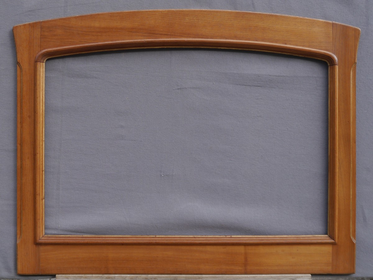 Art Nouveau Walnut Frame, Visible Area 45.5/43x69 Cm