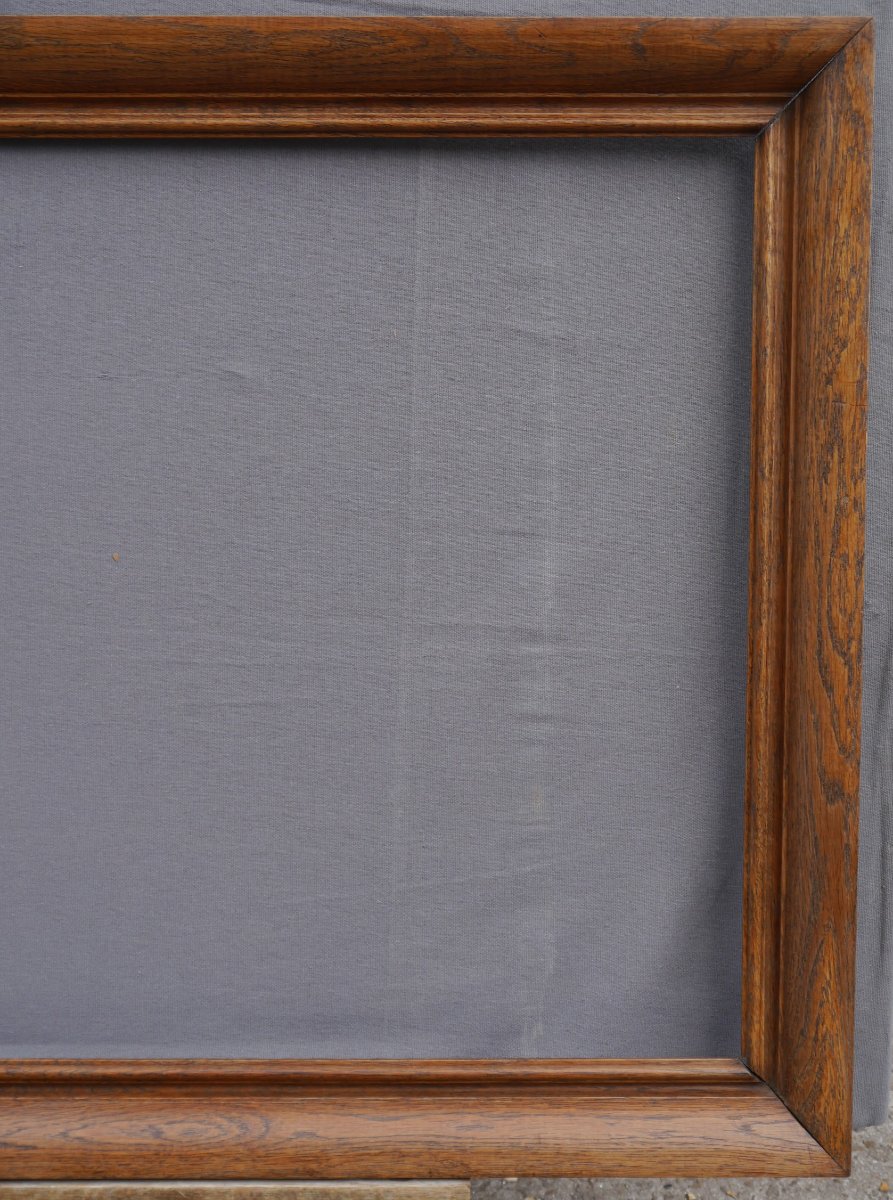 Large 19th-century Oak Frame, 88x58 Cm Image-photo-1