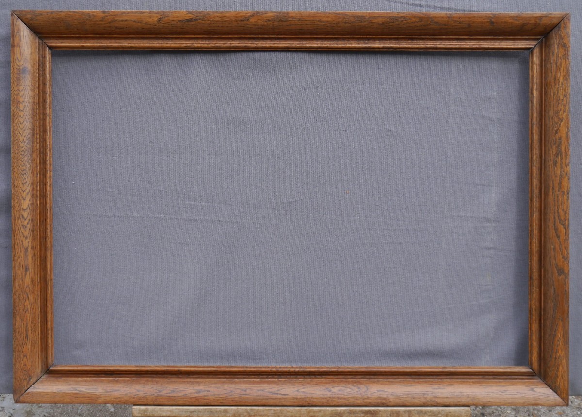 Large 19th-century Oak Frame, 88x58 Cm Image