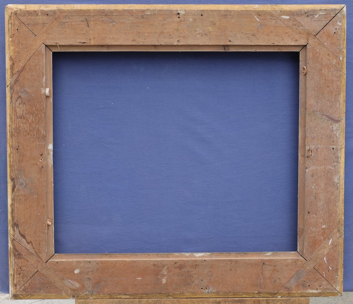 Beautiful 19th-century Gilt Frame With Fluting For A 15f Format (65x54), Image Size 63.8x52.3 Cm-photo-7