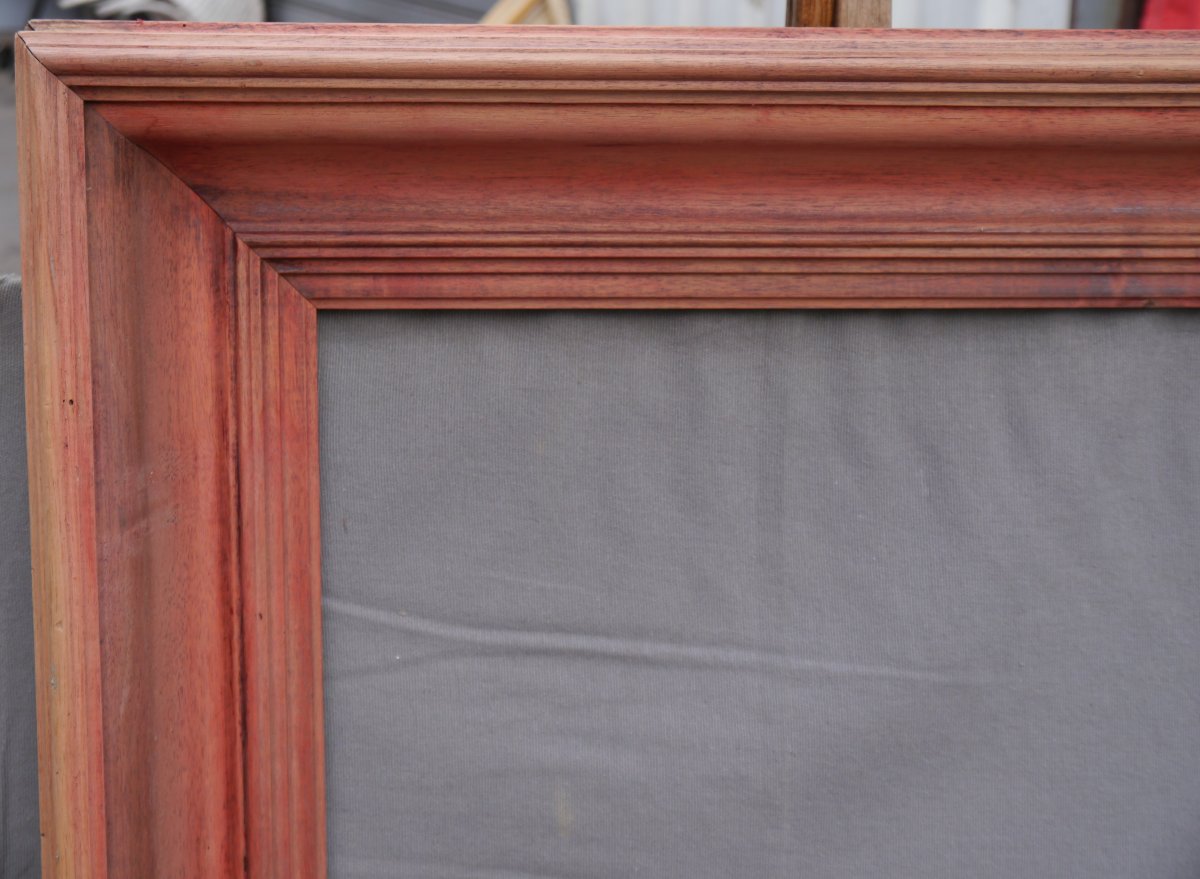 Grand cadre bois mouluré pour châssis 30F (92x73cm)-photo-4