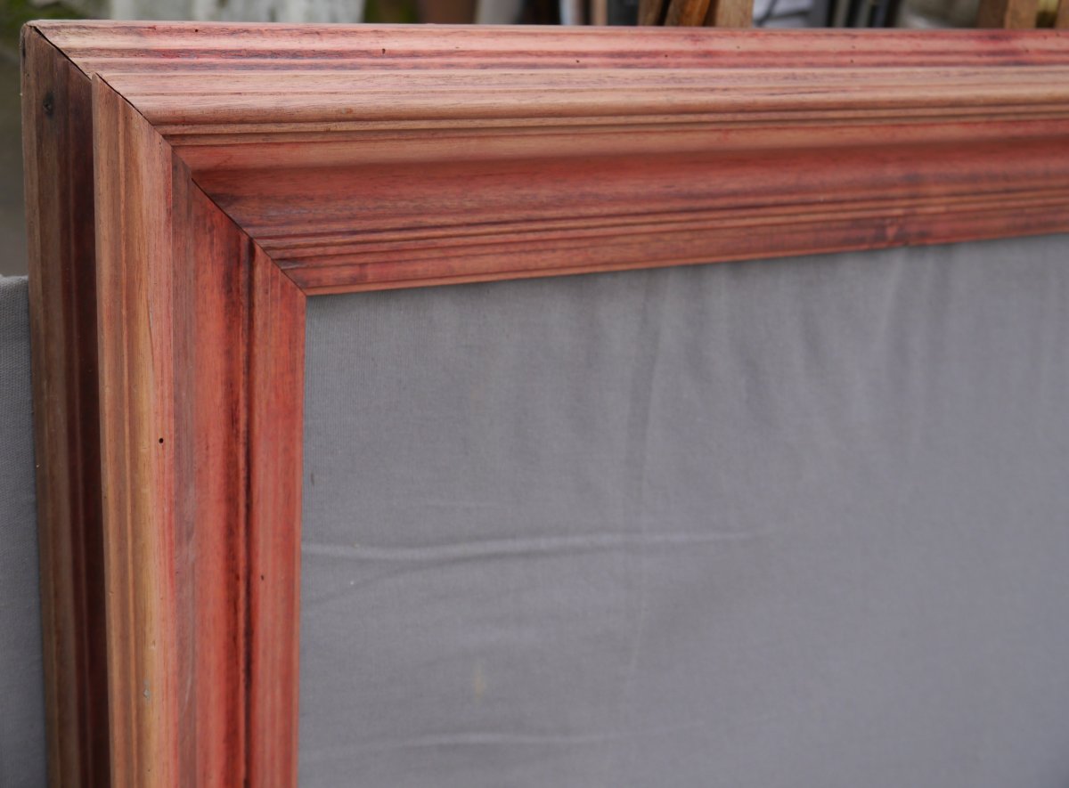 Grand cadre bois mouluré pour châssis 30F (92x73cm)-photo-1