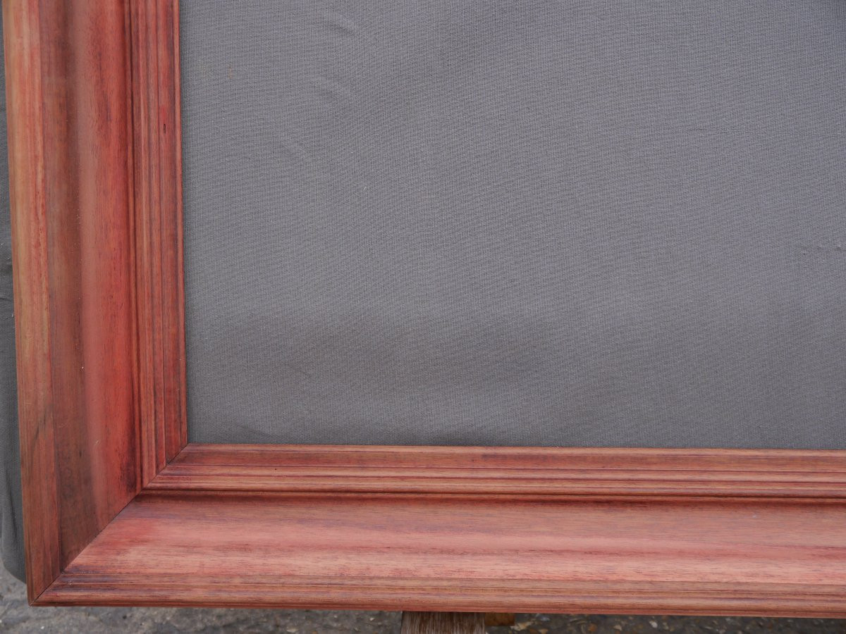 Grand cadre bois mouluré pour châssis 30F (92x73cm)-photo-4