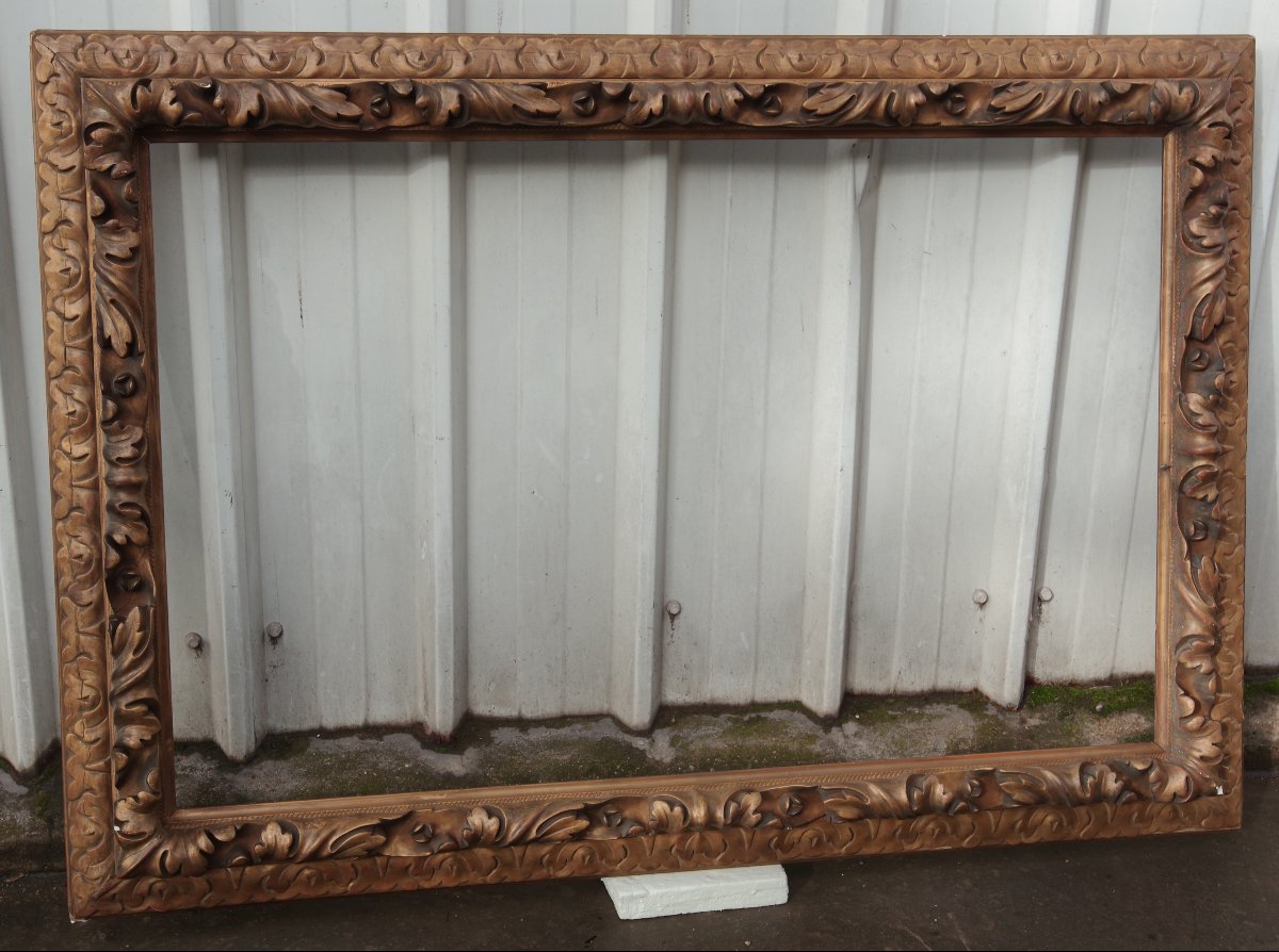 Grand cadre à restaurer pour 50M, vue 115x72 cm-photo-3