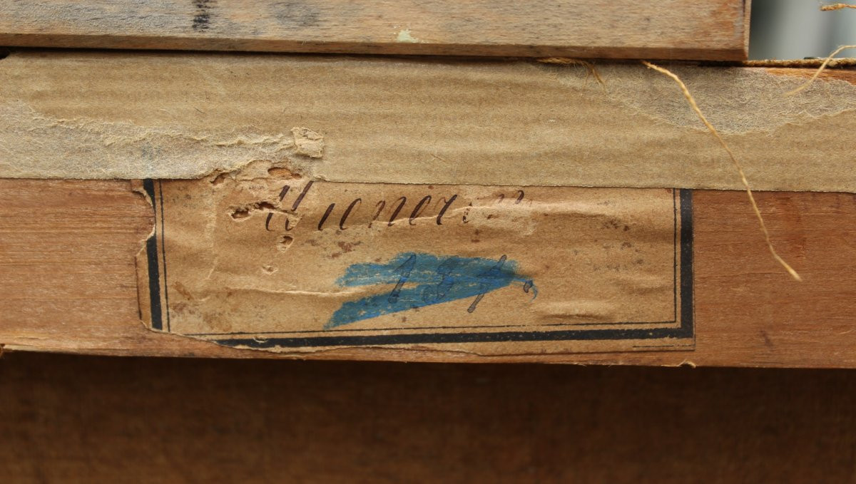 Portrait Of An Elegant Woman In A Lace Hat, Late 19th Century, European School, Signed.-photo-5