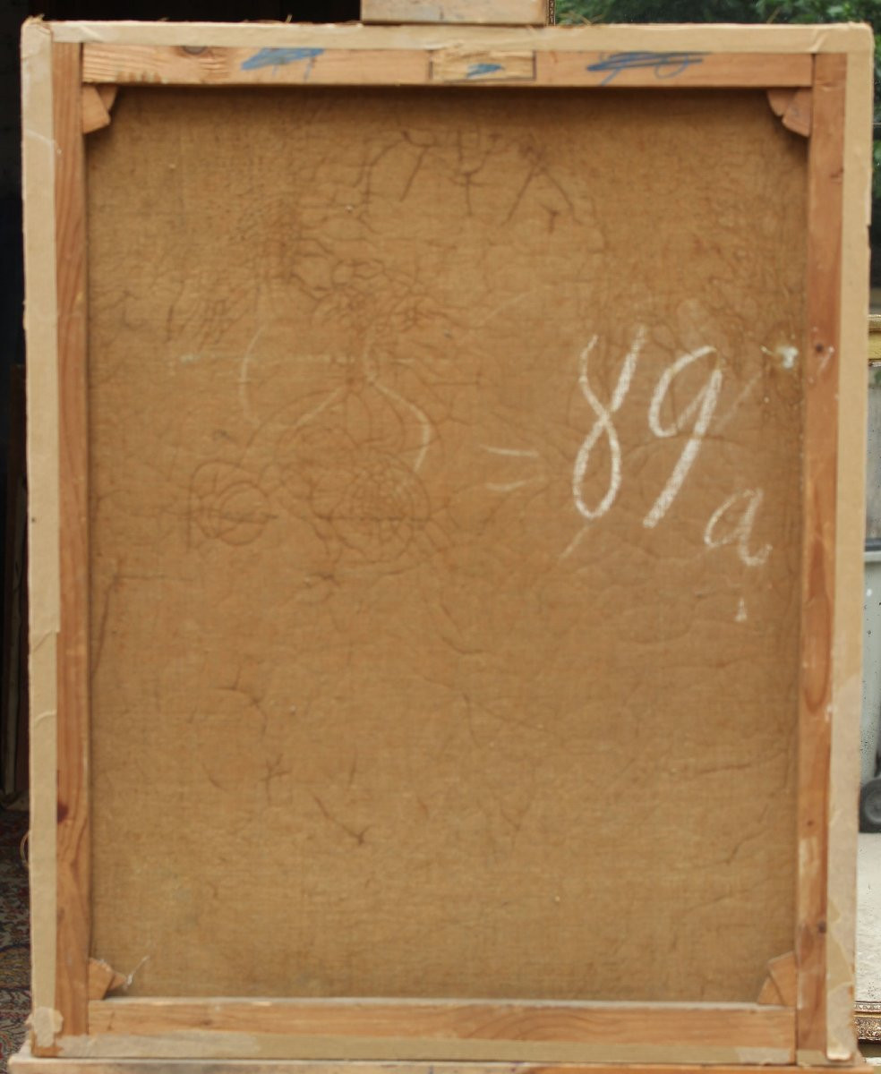 Portrait Of An Elegant Woman In A Lace Hat, Late 19th Century, European School, Signed.-photo-7