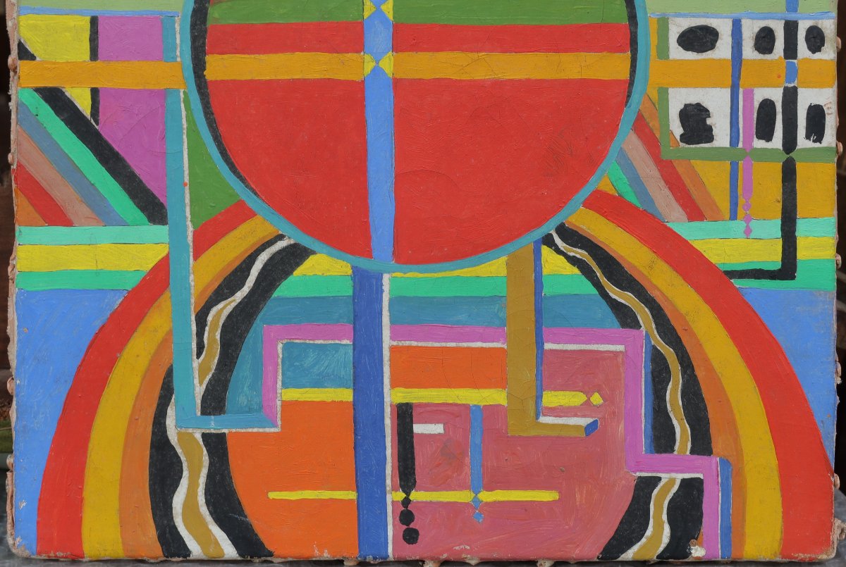 Abstract Composition, 1970. Jean Viennet, 20th Century, Béziers-photo-3