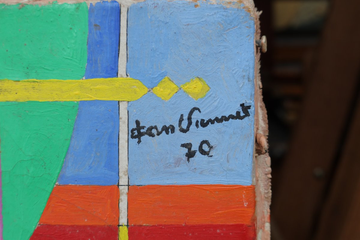 Abstract Composition, 1970. Jean Viennet, 20th Century, Béziers-photo-3