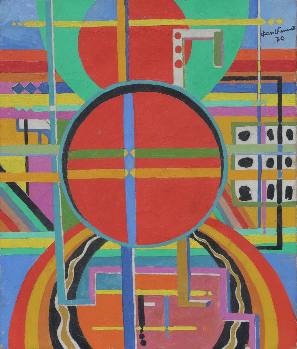 Abstract Composition, 1970. Jean Viennet, 20th Century, Béziers