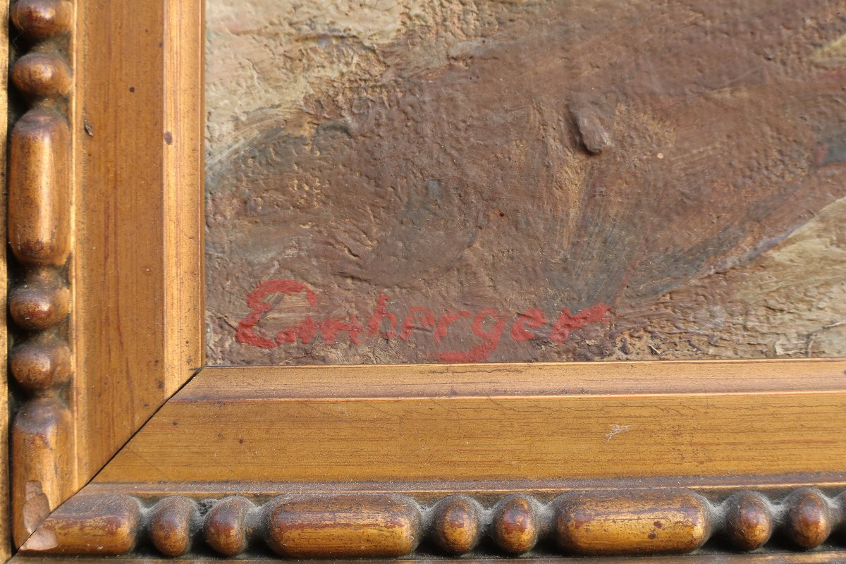 Andreas Einberger (1878-1953). Man Pulling A Boat On A Lake In Tyrol, Austria. Large Format-photo-5