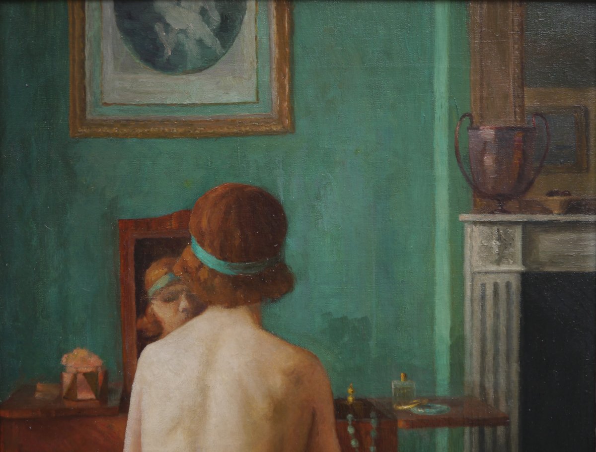 Nude At The Dressing Table, 1931. Solange Sottas, 20th Century-photo-3