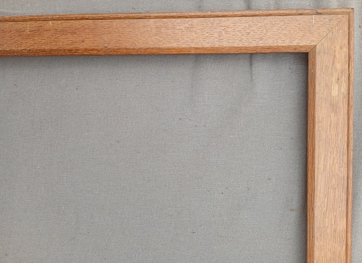 Flat Oak Baguette Frame, 60.4x47.5 Cm View-photo-3