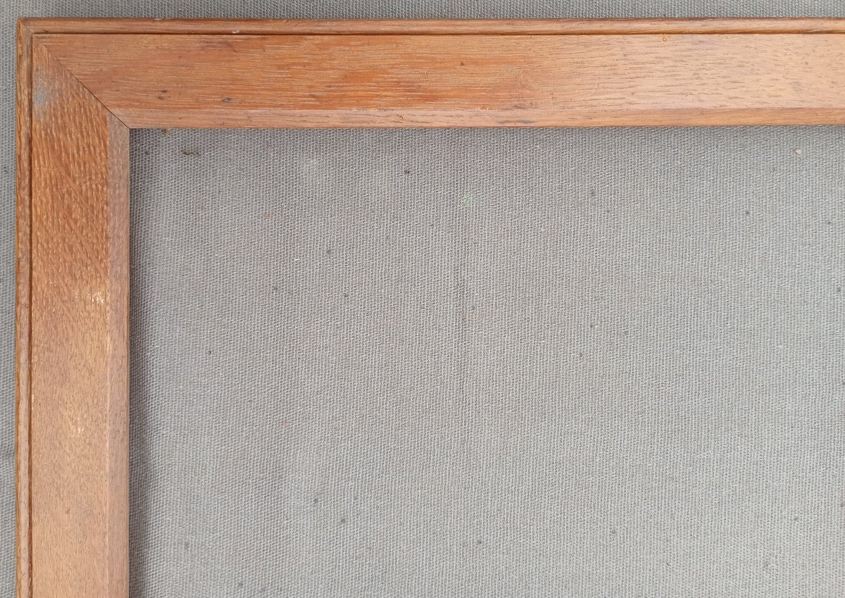 Flat Oak Baguette Frame, 60.4x47.5 Cm View-photo-4