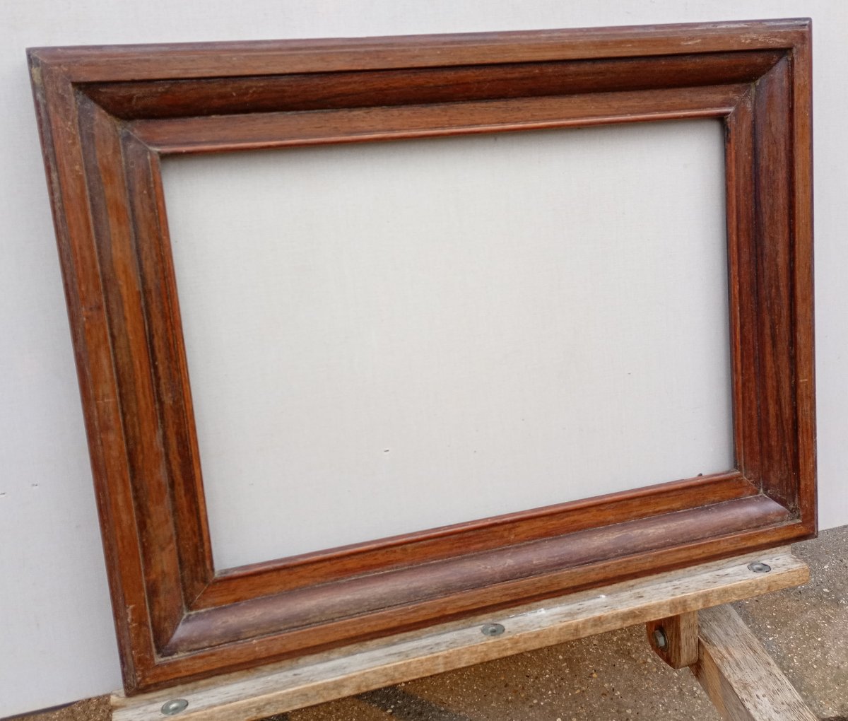 Rosewood Veneer Frame, Visible Area 48.2 X 38.2 Cm-photo-3