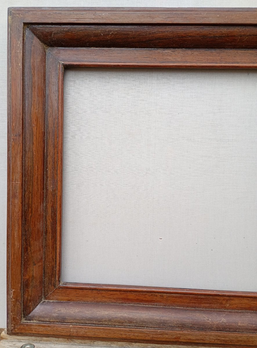 Rosewood Veneer Frame, Visible Area 48.2 X 38.2 Cm-photo-4