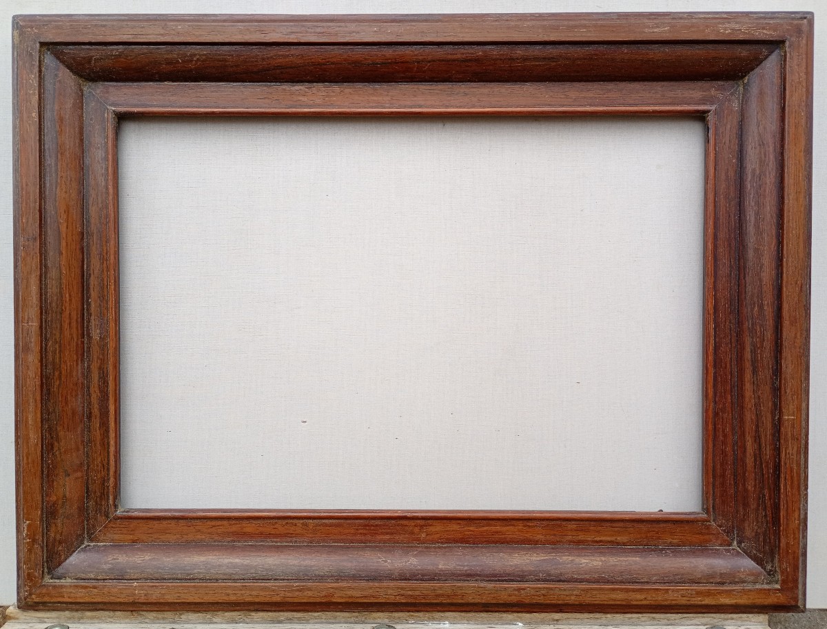 Rosewood Veneer Frame, Visible Area 48.2 X 38.2 Cm
