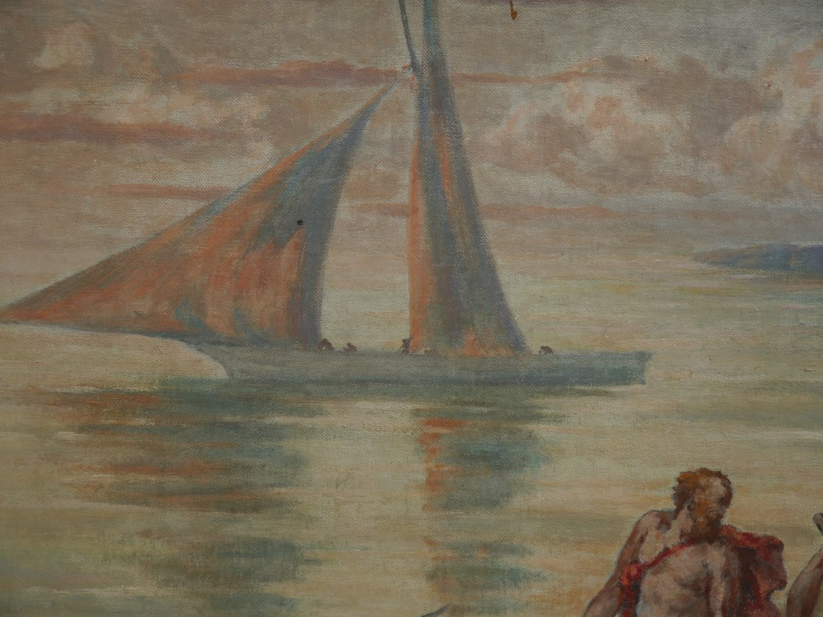 Two Allegories: Earth And Water. Proper Colmant (1867-1943)-photo-5