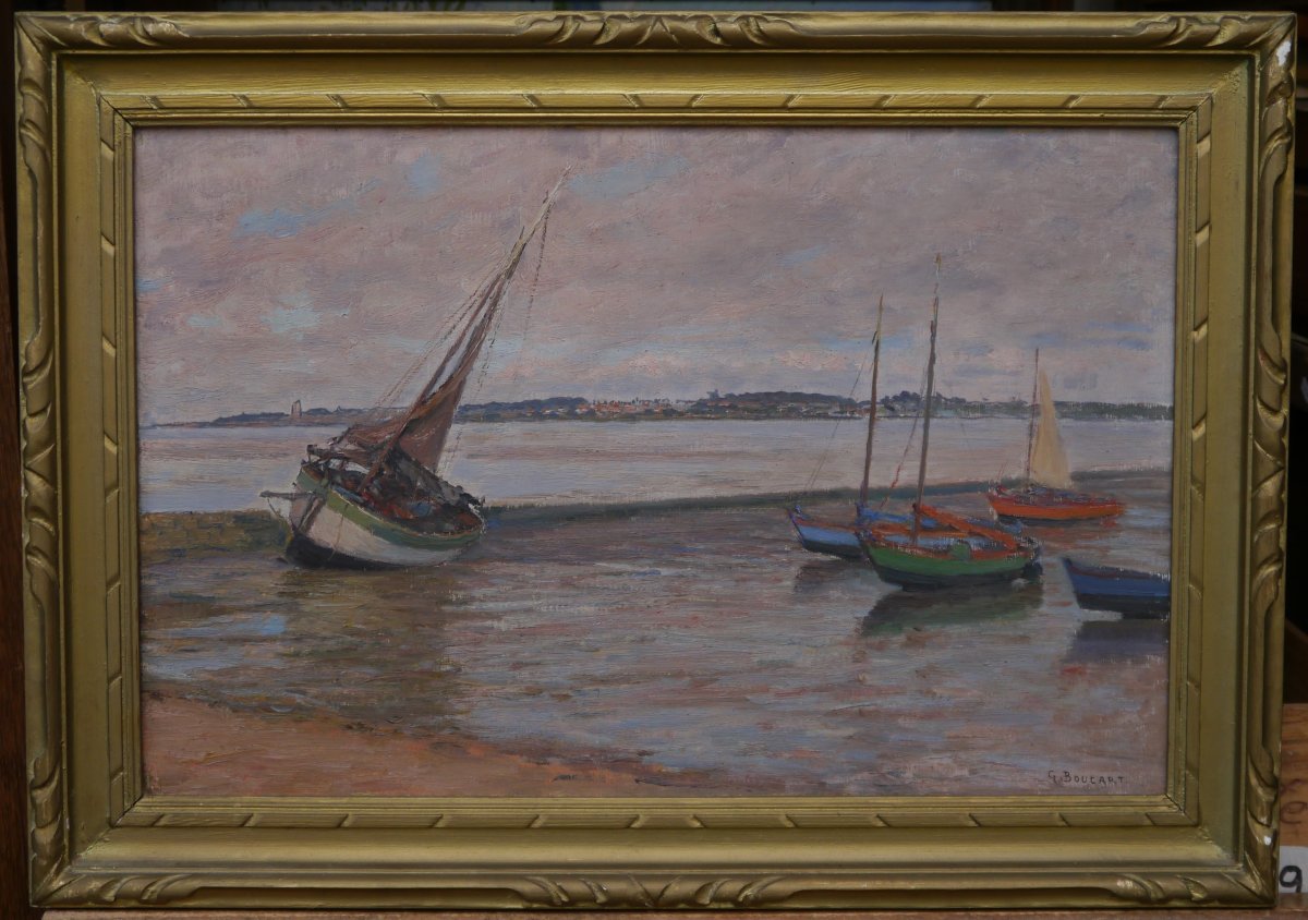 Port-des-Barques, voiliers .Gaston BOUCART (1878-1962)-photo-2
