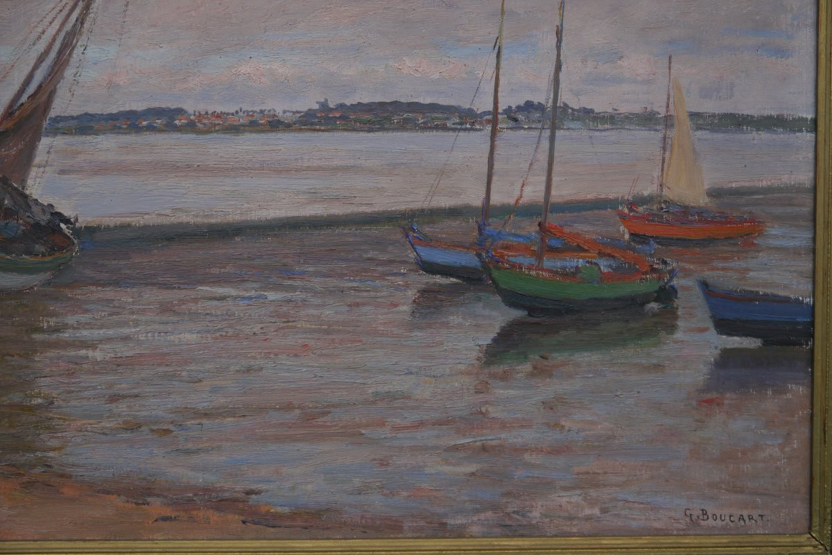 Port-des-Barques, voiliers .Gaston BOUCART (1878-1962)-photo-2