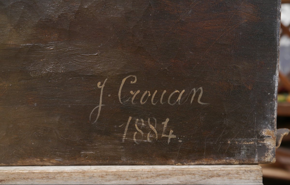 Large Bouquet Of Iris 1884. Julie Crouan (xix)-photo-7