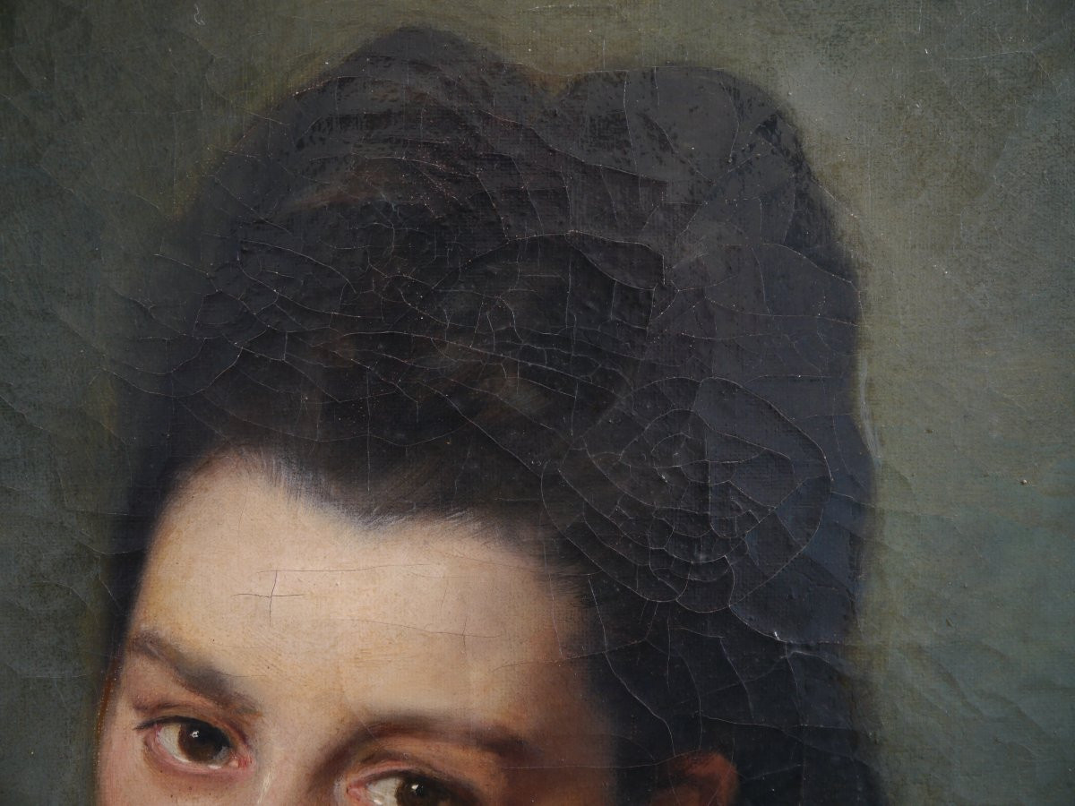 Portrait de femme souriant 1875. Lionel ROYER (1852-1926)-photo-4