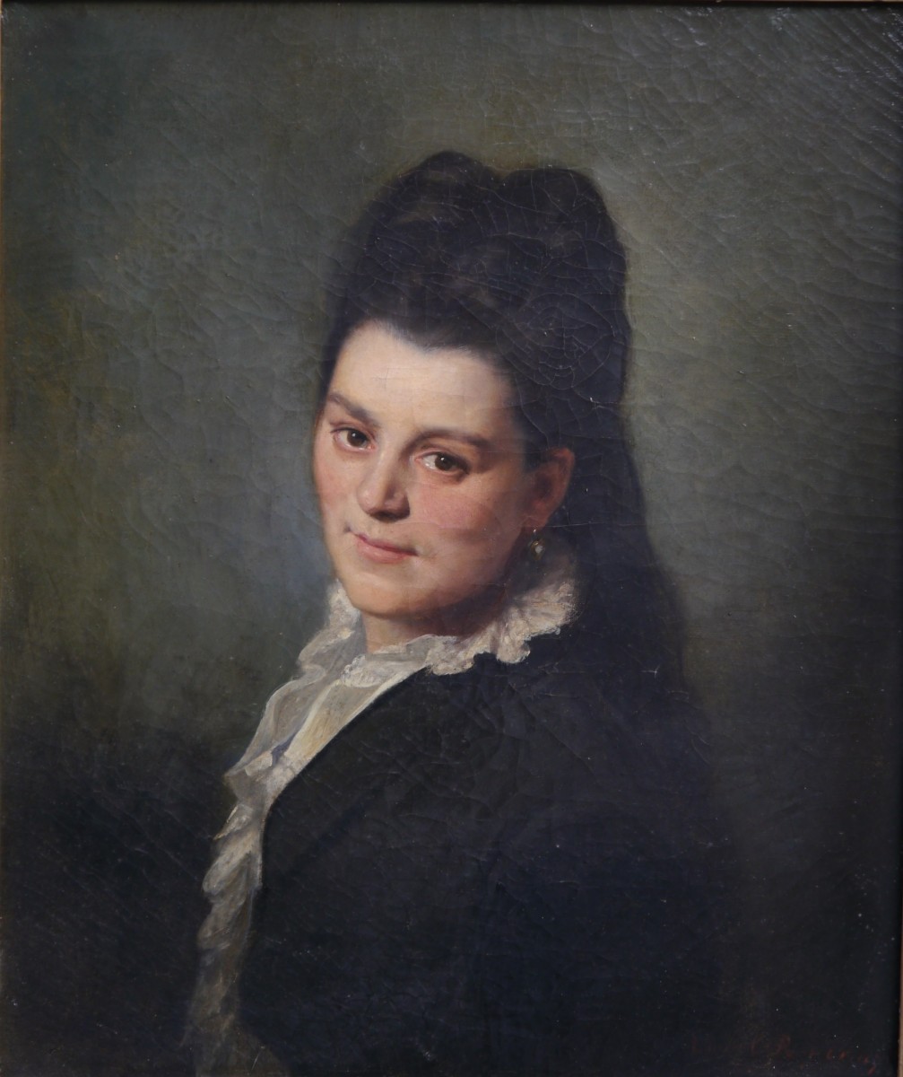 Portrait de femme souriant 1875. Lionel ROYER (1852-1926)