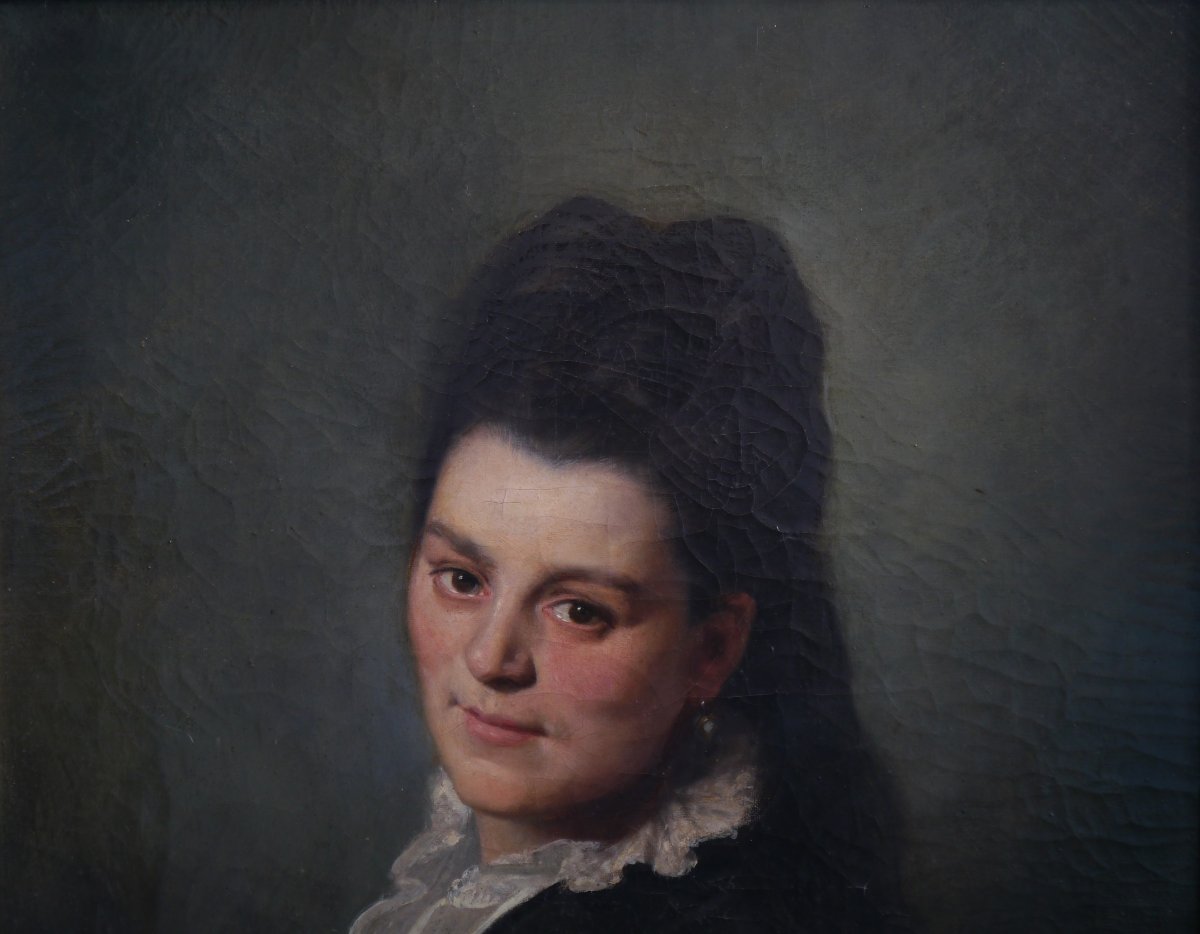 Portrait de femme souriant 1875. Lionel ROYER (1852-1926)-photo-5