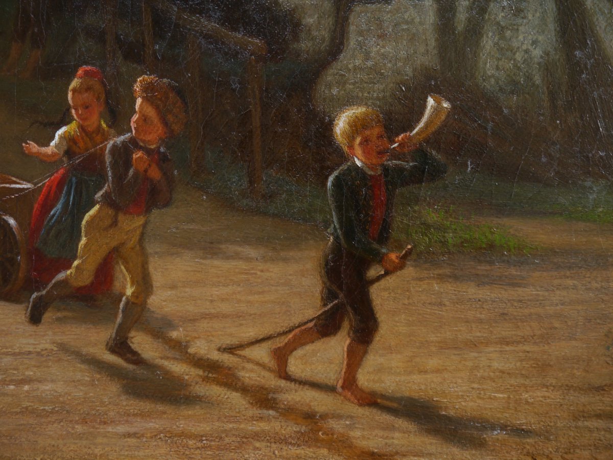 Jeux d'enfants 1861. Emil Gottlieb SCHUBACK (1820-1902)-photo-5
