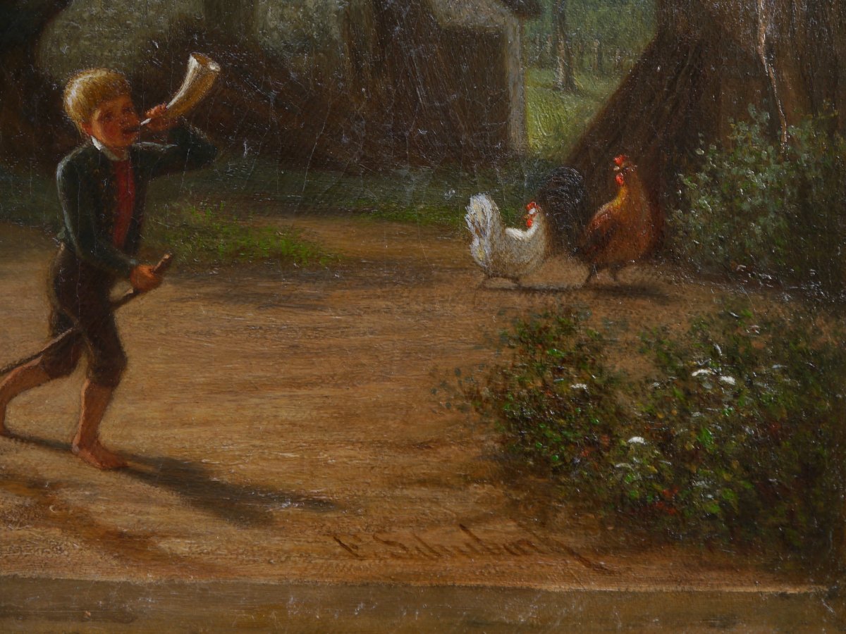 Jeux d'enfants 1861. Emil Gottlieb SCHUBACK (1820-1902)-photo-6