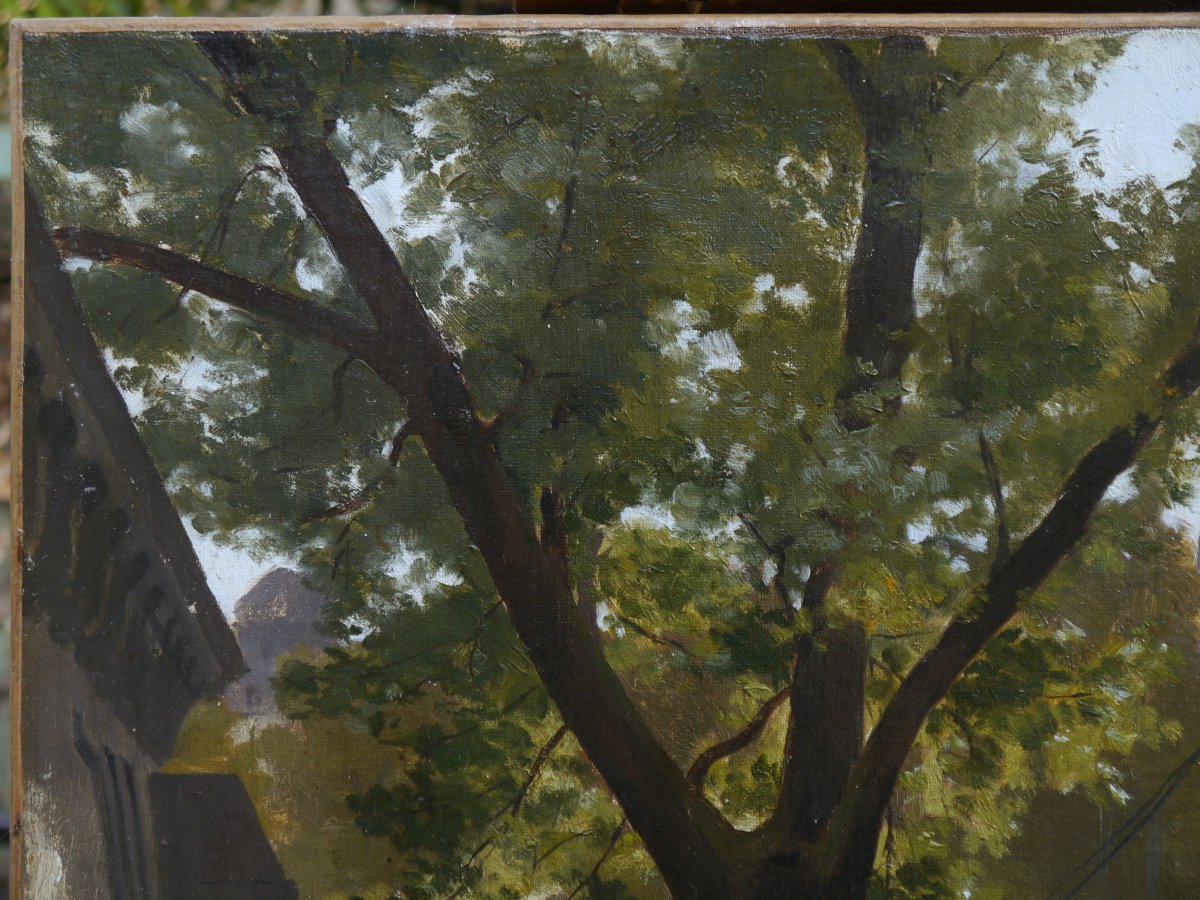 Paris, le square du Vert-Galant. Ecole française vers 1900-photo-3