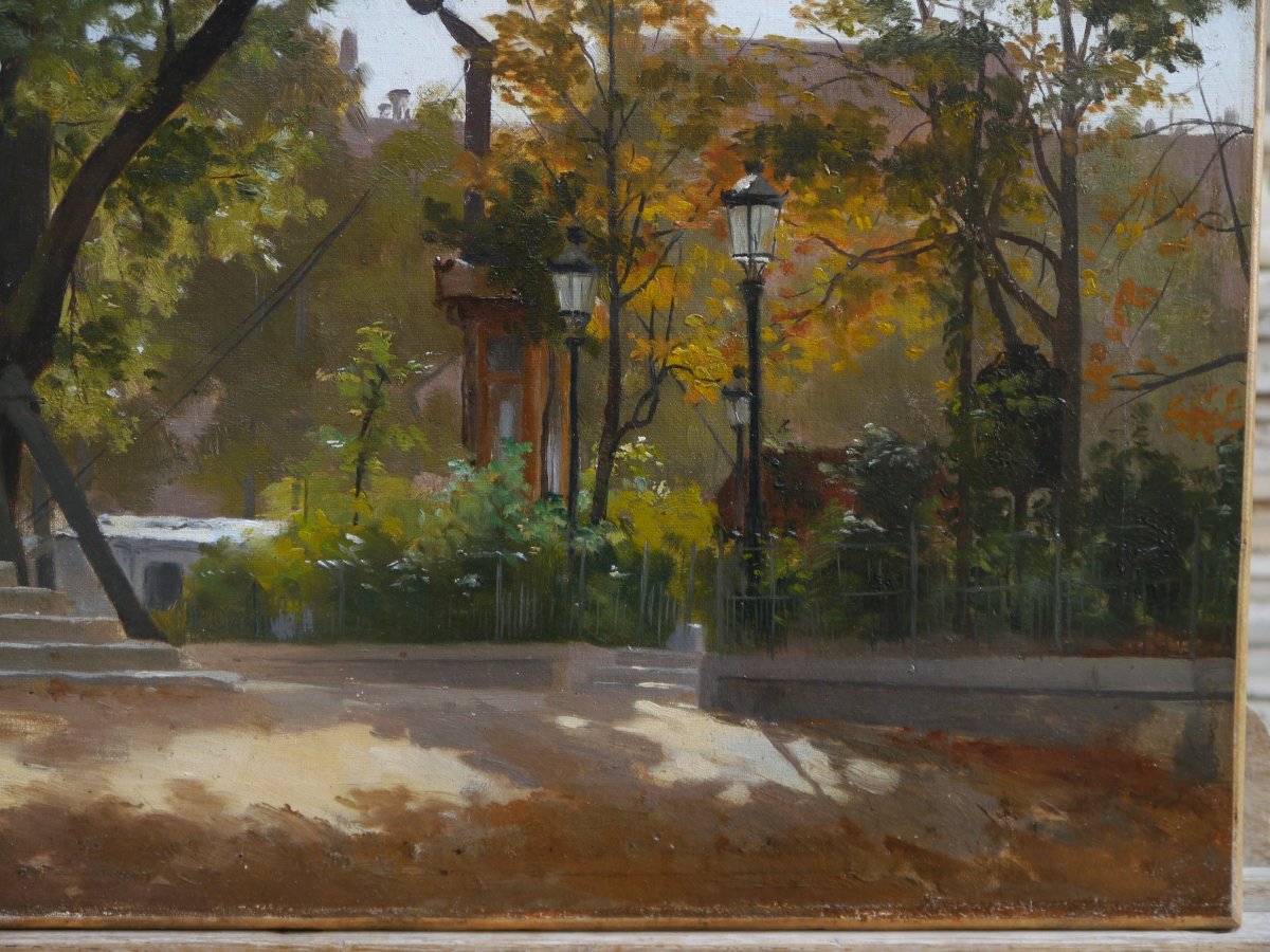 Paris, le square du Vert-Galant. Ecole française vers 1900-photo-1