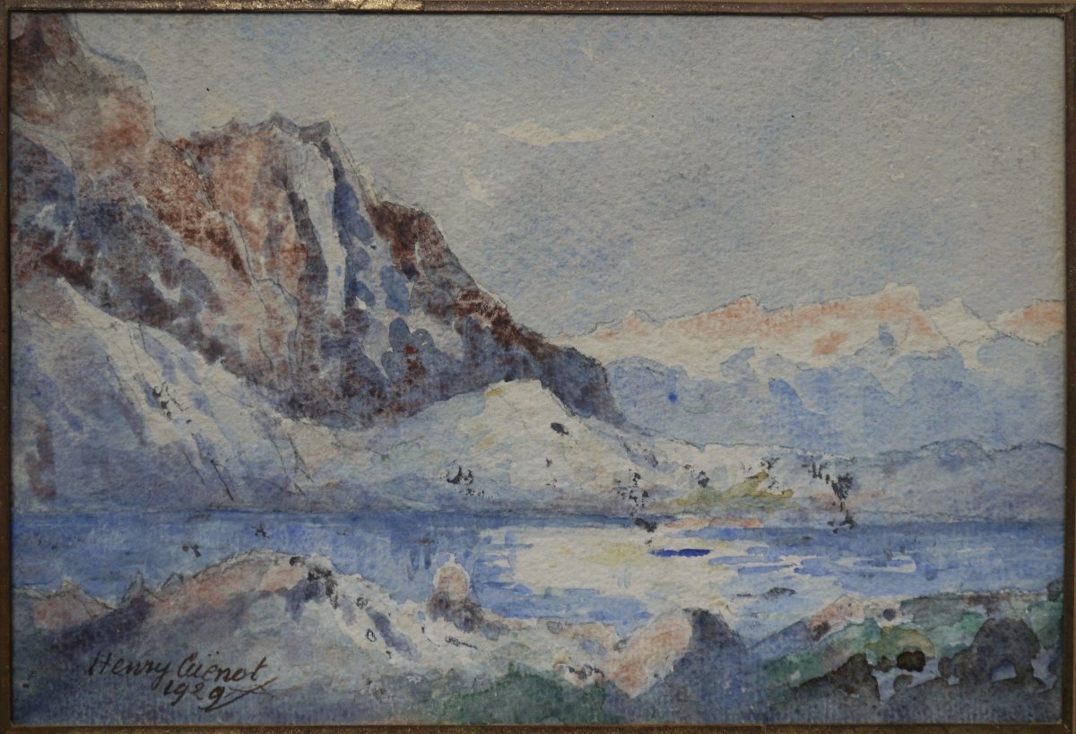 A High Mountain Lake, 1929. Henry Cuenot (1863-1937)-photo-2