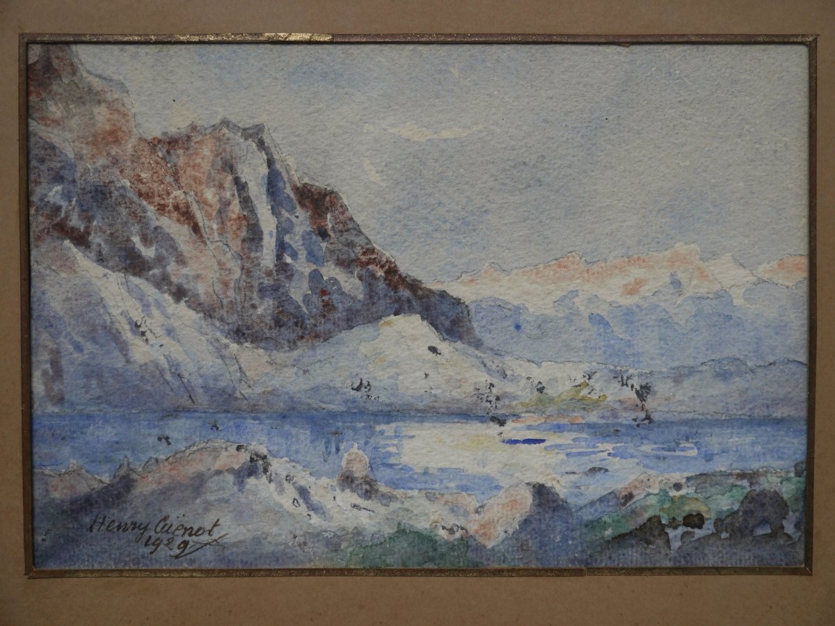 A High Mountain Lake, 1929. Henry Cuenot (1863-1937)-photo-3