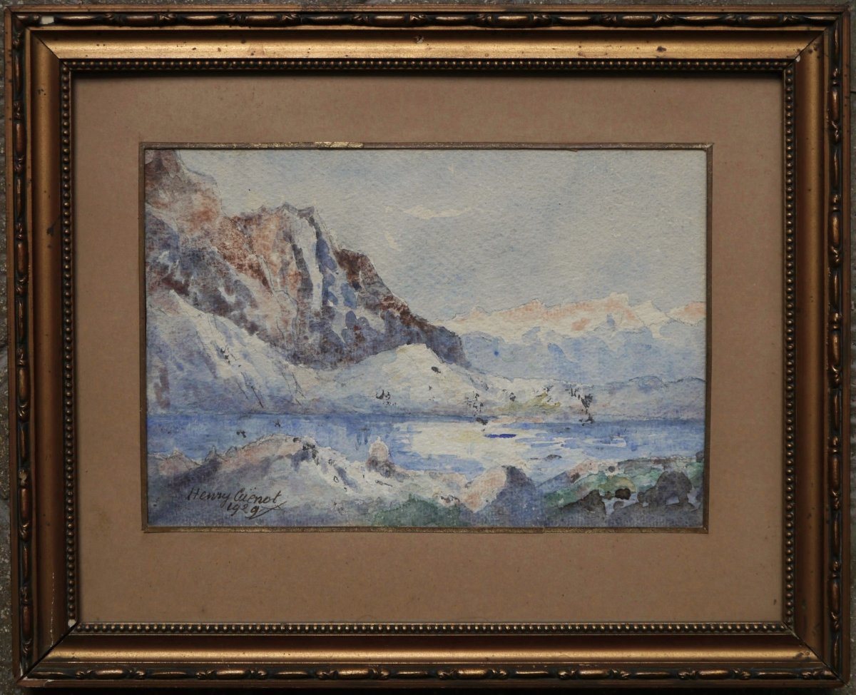 A High Mountain Lake, 1929. Henry Cuenot (1863-1937)-photo-4