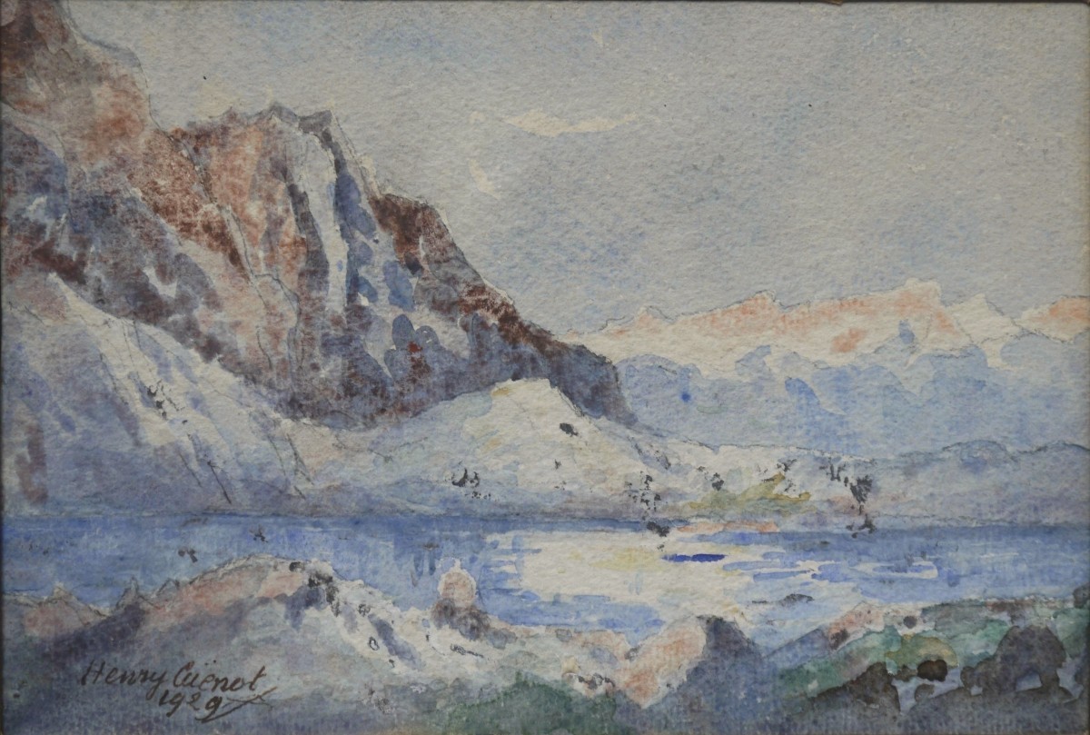 A High Mountain Lake, 1929. Henry Cuenot (1863-1937)