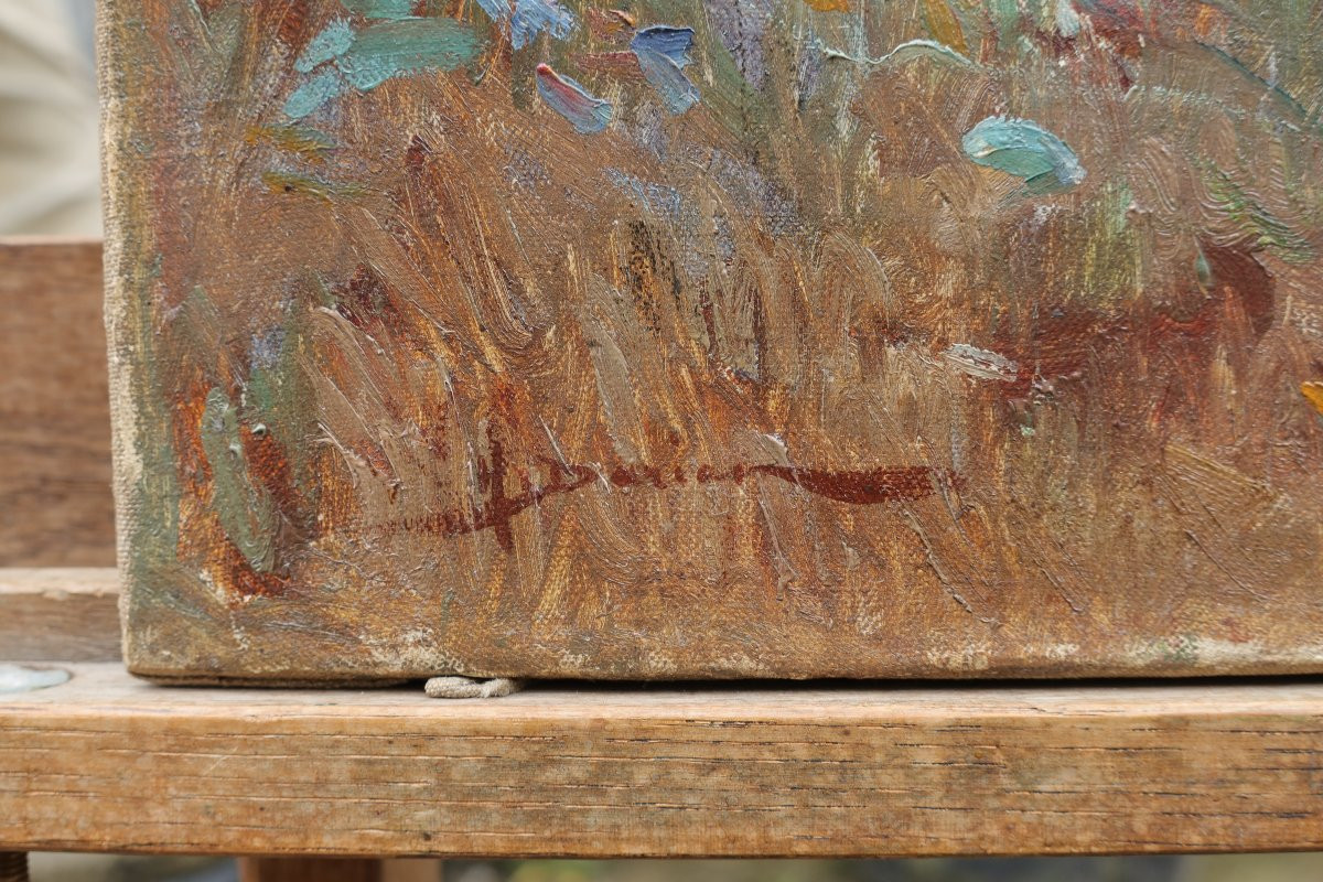 Young Woman With A Parasol And A Book. Henri Gaston Darien (1864-1926)-photo-6