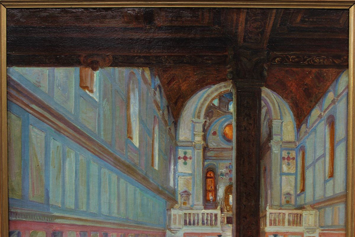 Church Of Santa Maria Dei Miracoli In Venice, 1907. P. Bracquemond (1870-1926)-photo-3